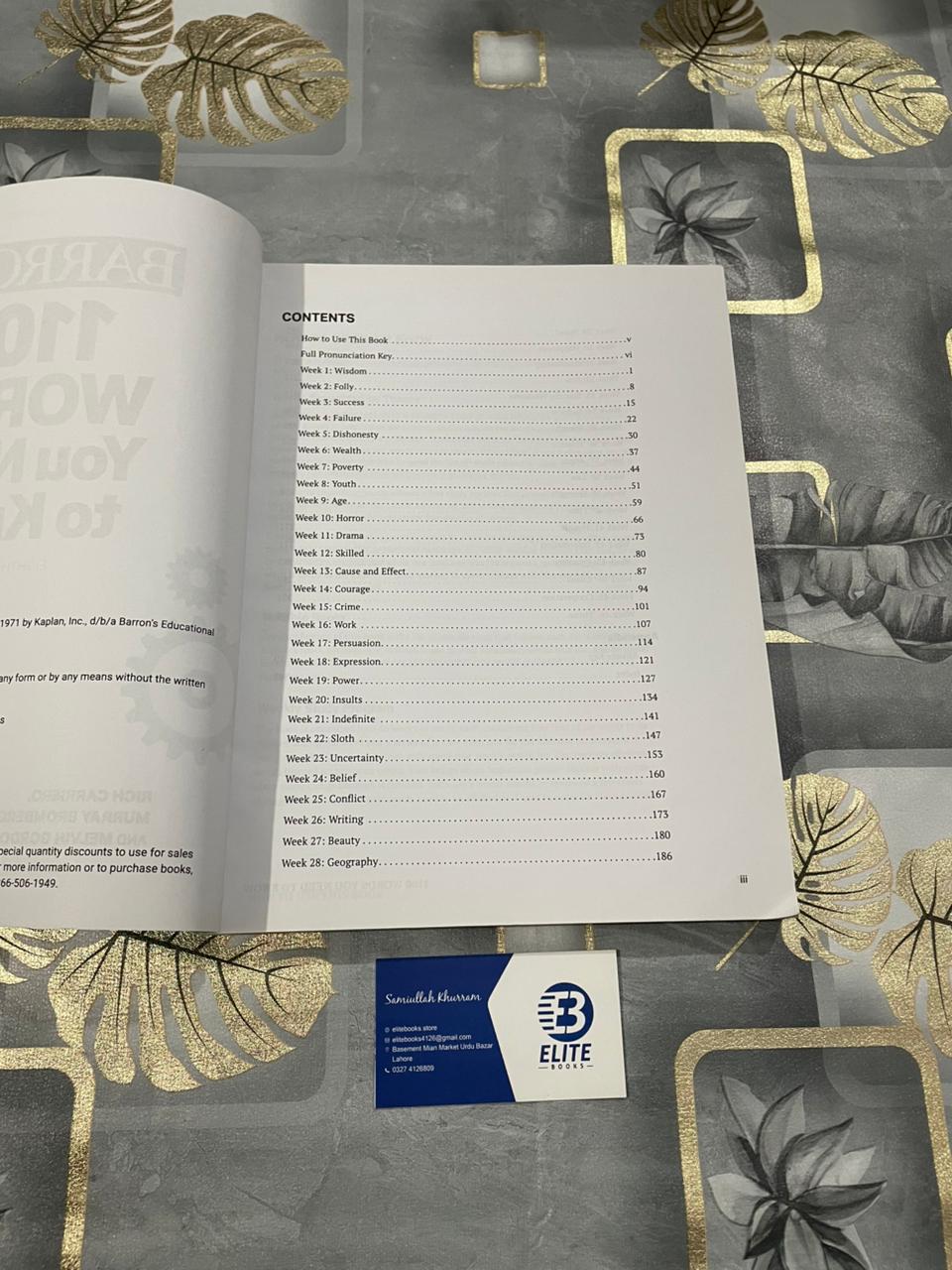 Barron’s 1100 Words You Need to Know 8th Edition – Vocabulary Builder