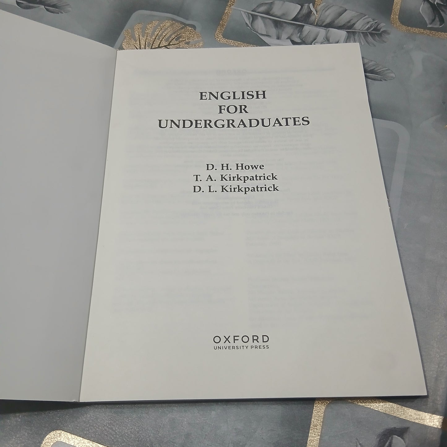 English for Undergraduates