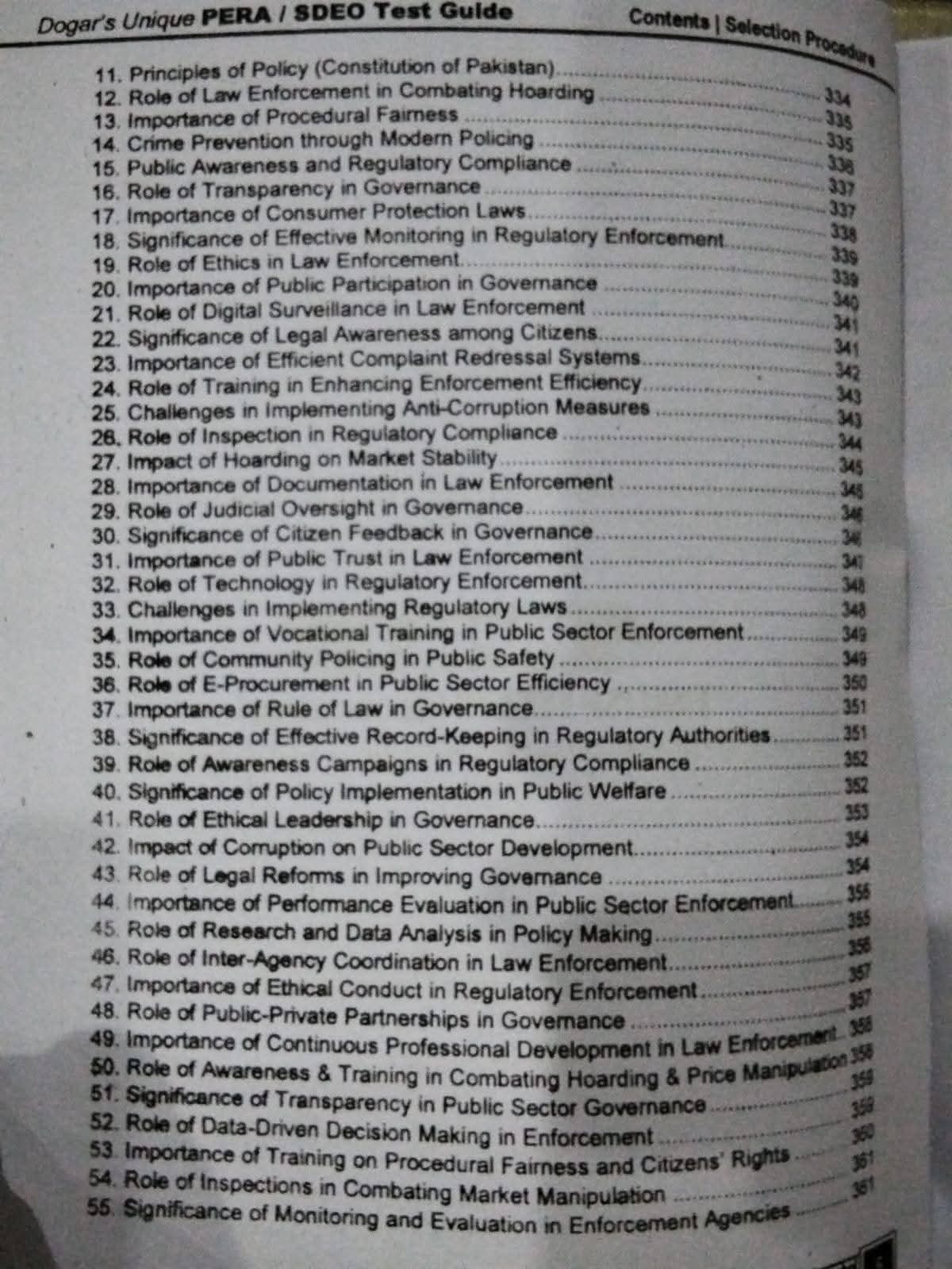 PERA and SDEO Recruitment Test Guide 2025