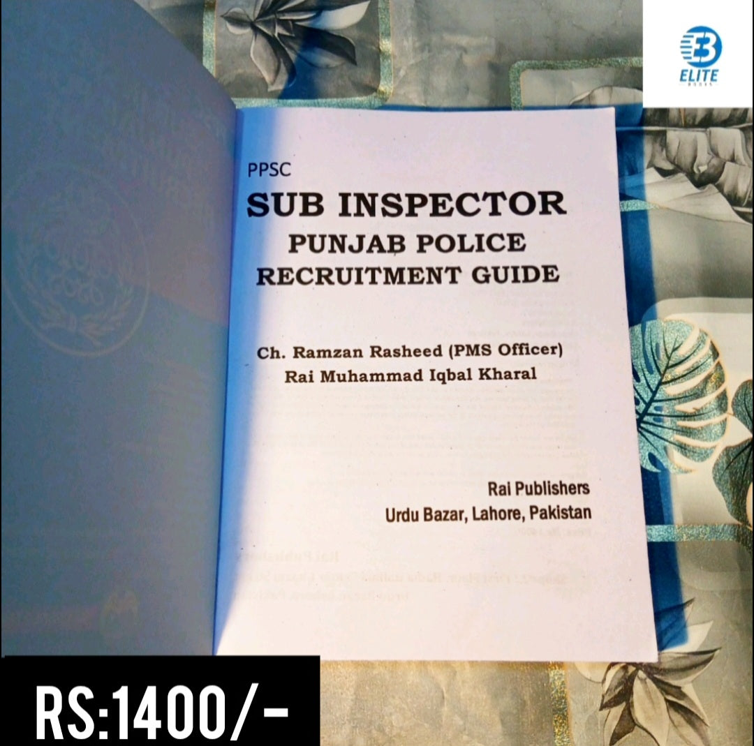 Sub‑Inspectors Punjab Police Recruitment Guide 2025 – Rai Muhammad Iqbal